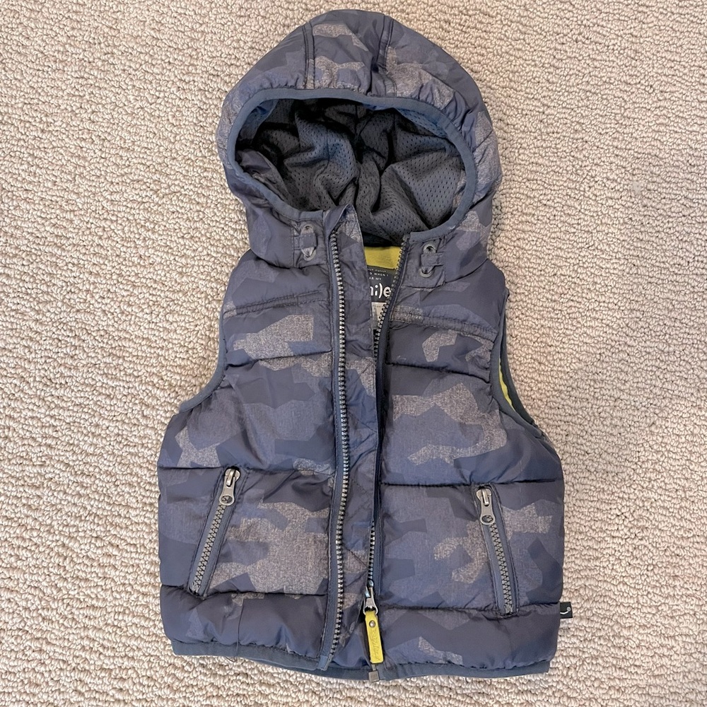 Baby face winter vest